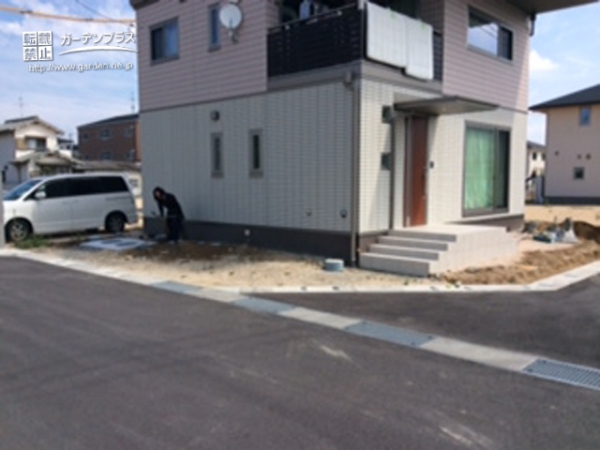 施工前の土の門まわり