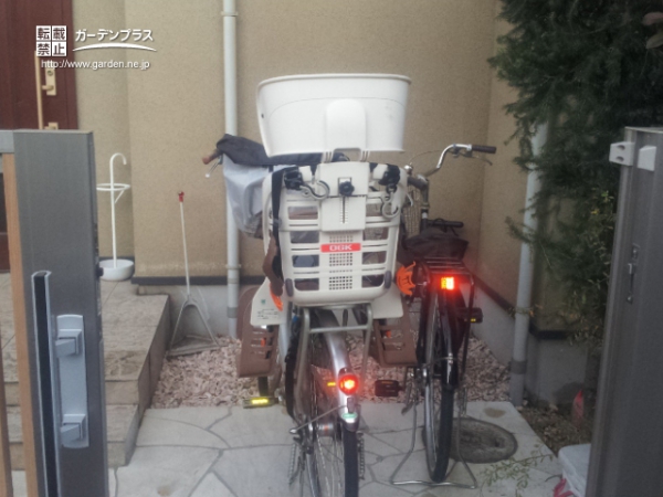 施工前の駐輪スペース