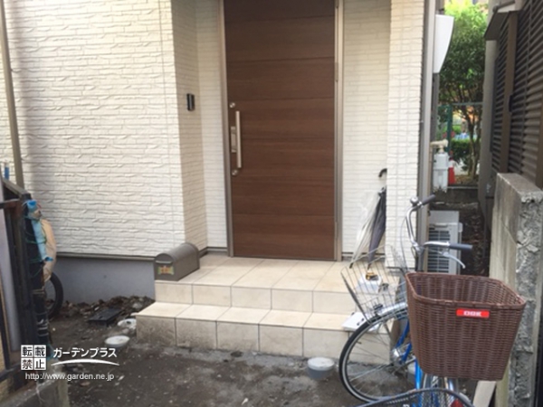 施工前の土の門まわり