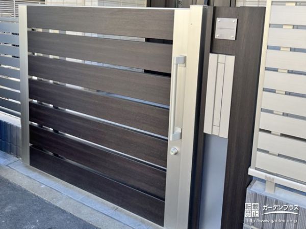 ステンレスプレート表札・施工事例