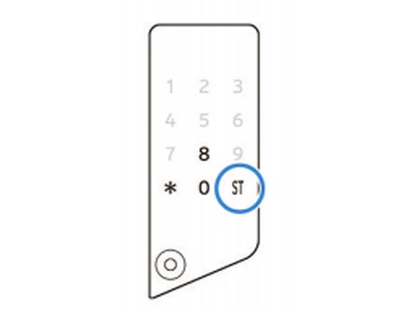 もう一度STボタンを押す