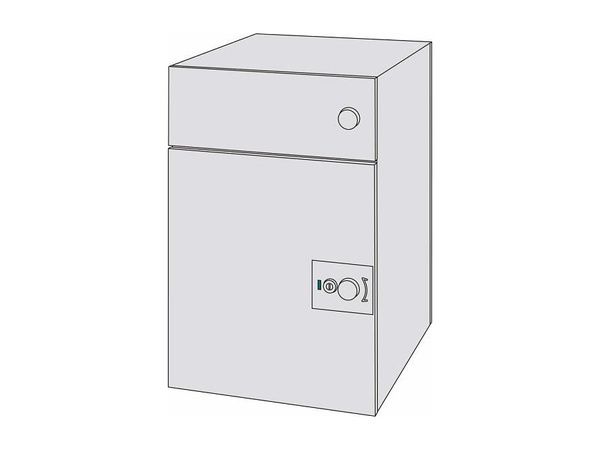 扉を閉める※施錠はしないでください。施錠すると次回の宅配物投函ができなくなります