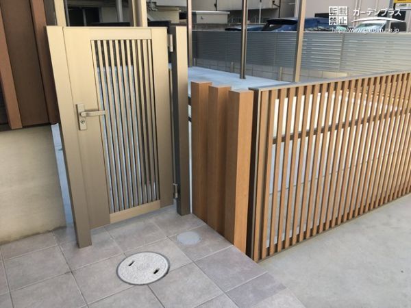 開き門扉AB TR型 縦格子 (門扉) | 外構工事のガーデンプラス 開き門扉AB TR型 縦格子 (門扉) | 外構工事のガーデンプラス