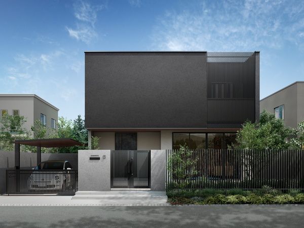 開き門扉AX TS1型・施工イメージ