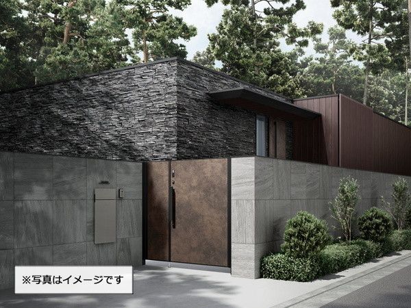 開き門扉AX FM1型・施工イメージ