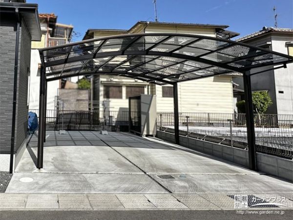 アリュース 2台用 600・1500タイプ （カーポート） | 外構工事の