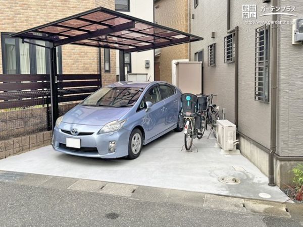 楽天市場】【楽天リフォーム認定商品】 カーポート 1台用 工事付 アリュース 600タイプ 本体+基本工事費込み 【 YKK ap 】標準柱H22 /  ハイルーフH25 / ポリカ / 熱線遮断ポリカ ( 車庫 駐車場 駐輪場 屋根 ガレージ バイク 車 人気 おすすめ おしゃれ リフォーム 