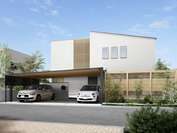 カーポートSC 3台用 (カーポート) | 外構工事のガーデンプラス カーポートSC 3台用 (カーポート) | 外構工事のガーデンプラス