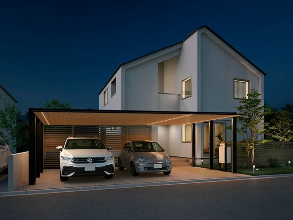 カーポートSC 3台用 (カーポート) | 外構工事のガーデンプラス カーポートSC 3台用 (カーポート) | 外構工事のガーデンプラス