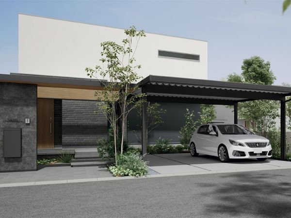 カーポートSW 2台用 (カーポート) | 外構工事のガーデンプラス カーポートSW 2台用 (カーポート) | 外構工事のガーデンプラス