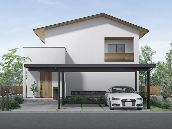 カーポートSW 2台用 (カーポート) | 外構工事のガーデンプラス カーポートSW 2台用 (カーポート) | 外構工事のガーデンプラス