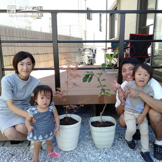 記念樹植樹後のお写真