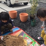 記念樹を植樹の様子