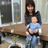 植樹後の記念写真