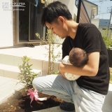 キンカン植樹の様子