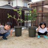 植樹後の記念写真