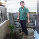 兵庫県芦屋市レモンの植樹風景