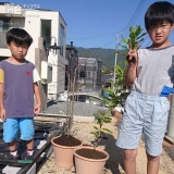 植樹後の記念写真