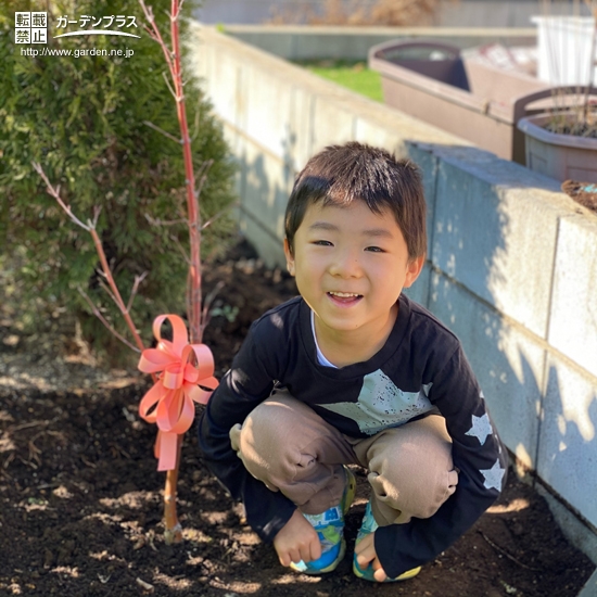 もみじ植樹後の記念写真