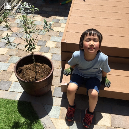 植樹後の記念写真