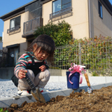 宮崎県宮崎市ジューンベリーの植樹風景