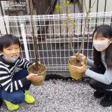 植樹後の記念写真