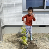 植樹後の記念写真