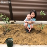 植樹後の記念写真