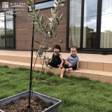 植樹後の記念写真