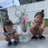 植樹前の記念写真