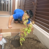 植樹後の記念写真