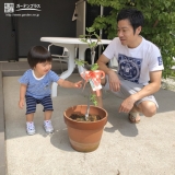 植樹後の記念写真