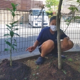 植樹後のレモンと記念撮影②