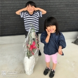 届いたオリーブと記念撮影