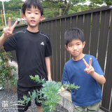 記念樹と記念撮影②