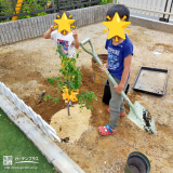記念樹植樹の様子