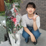 記念樹と記念写真