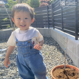記念樹と記念撮影
