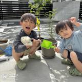 記念樹と記念撮影②