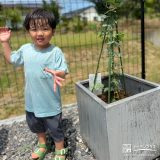記念樹と記念撮影①