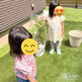 記念樹と記念撮影