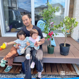 記念樹と記念撮影①
