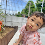 記念樹と記念撮影