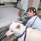 記念樹と記念撮影