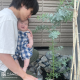 記念樹と記念撮影②
