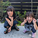 バイカウツギと記念撮影