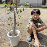 記念樹と記念撮影②