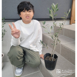 オリーブと記念撮影