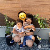 ブルーベリー・レモンと記念撮影