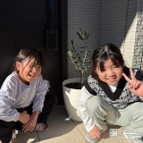 オリーブと記念撮影
